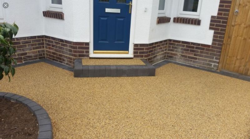 Resin driveway for a previous customer