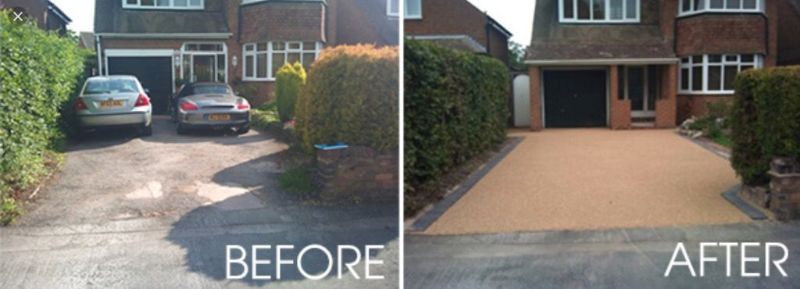 Resin driveway for a previous customer