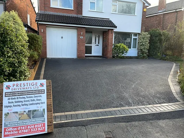 A tarmac driveway