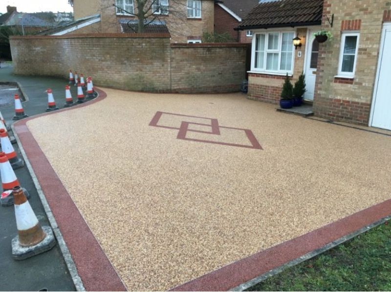 Resin driveway for a previous customer