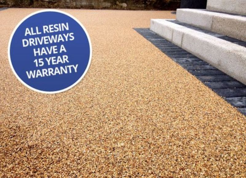 Resin driveway for a previous customer