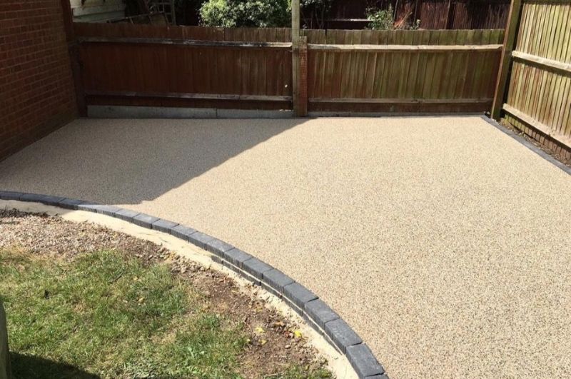 Resin driveway for a previous customer