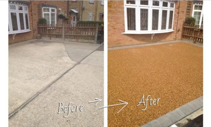 Resin driveway for a previous customer