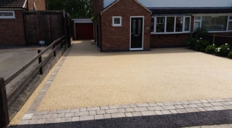 Resin driveway for a previous customer