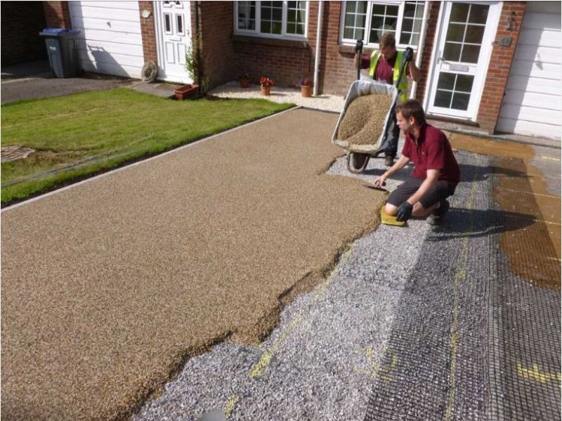 Resin driveway for a previous customer